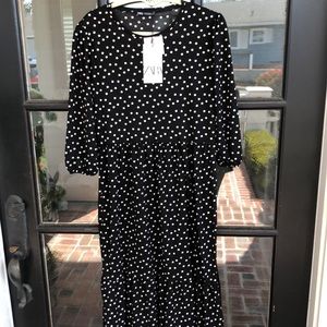 Zara polka dot dress.